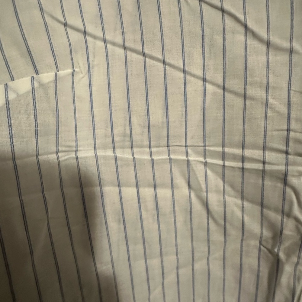 J Crew short sleeve button down v neck tie front top - Picture 5 of 8